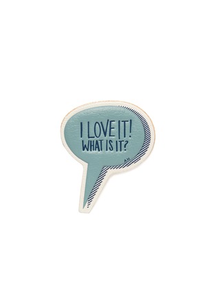 Main View - Click To Enlarge - ANYA HINDMARCH - x Charlotte Stockdale 'I Love It!' capra leather sticker