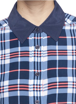 Detail View - Click To Enlarge - EQUIPMENT - 'Brett' plaid silk shirt