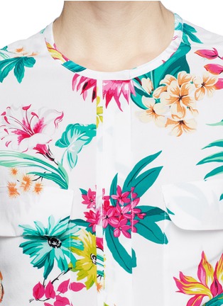 Detail View - Click To Enlarge - EQUIPMENT - 'Lynn' botanic print silk shirt