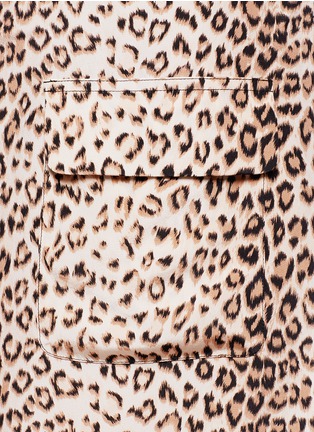 Detail View - Click To Enlarge - EQUIPMENT - 'Sleeveless Lucida' leopard print silk dress