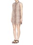 Figure View - Click To Enlarge - EQUIPMENT - 'Sleeveless Lucida' leopard print silk dress