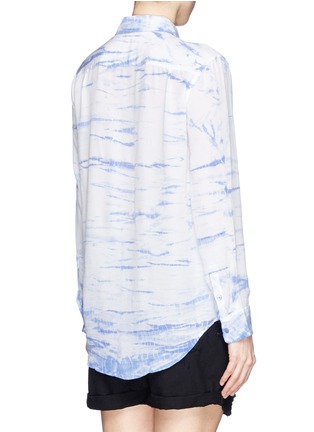 Back View - Click To Enlarge - EQUIPMENT - 'Reese' tie dye print silk shirt