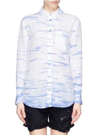 Main View - Click To Enlarge - EQUIPMENT - 'Reese' tie dye print silk shirt