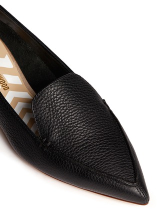 Detail View - Click To Enlarge - NICHOLAS KIRKWOOD - 'Bottalato' metallic heel leather loafers