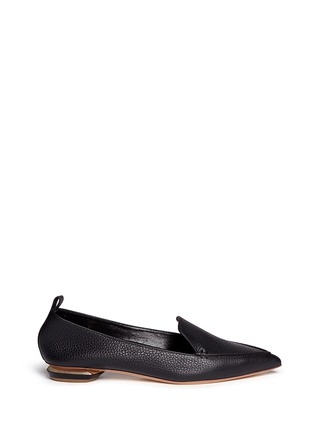 Main View - Click To Enlarge - NICHOLAS KIRKWOOD - 'Bottalato' metallic heel leather loafers