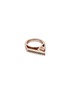 Main View - Click To Enlarge - LYNN BAN - 'Stackable Jagged Knuckle B' diamond rose gold silver ring