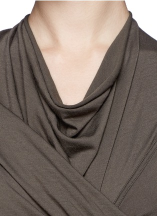 Detail View - Click To Enlarge - RICK OWENS LILIES - Twist front jersey top
