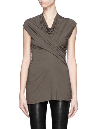Main View - Click To Enlarge - RICK OWENS LILIES - Twist front jersey top