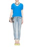 Figure View - Click To Enlarge - EQUIPMENT - Cameron silk T-shirt