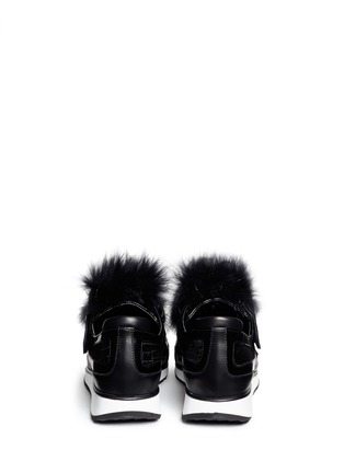 Back View - Click To Enlarge - PIERRE HARDY - Fur front sneakers