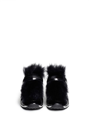 Figure View - Click To Enlarge - PIERRE HARDY - Fur front sneakers
