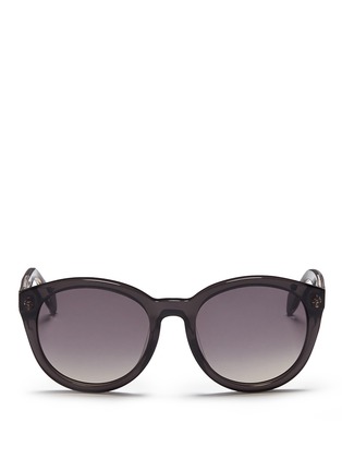 Main View - Click To Enlarge - ALEXANDER MCQUEEN - Skull stud acetate sunglasses