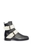 Main View - Click To Enlarge - PIERRE HARDY - Colourblock double buckle ankle boots