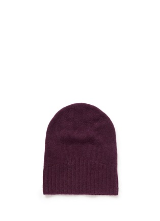 Main View - Click To Enlarge - ANN DEMEULEMEESTER - Rib knit cashmere beanie