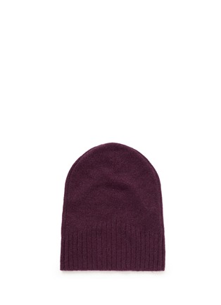 Figure View - Click To Enlarge - ANN DEMEULEMEESTER - Rib knit cashmere beanie
