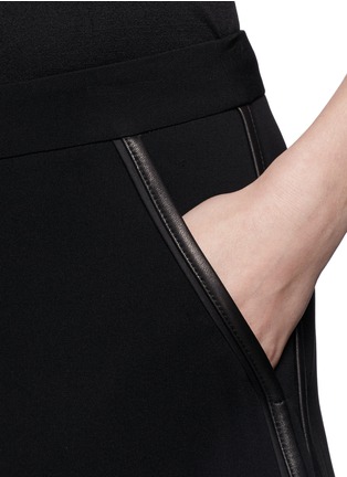 Detail View - Click To Enlarge - RAG & BONE - 'Platini' leather trim shorts