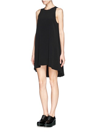 Front View - Click To Enlarge - T BY ALEXANDER WANG - Viscose crepe hem flow dress