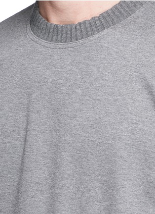 Detail View - Click To Enlarge - KOLOR - Rib neck cotton T-shirt