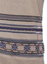 Detail View - Click To Enlarge - KOLOR - Tribal intarsia mesh trim cardigan