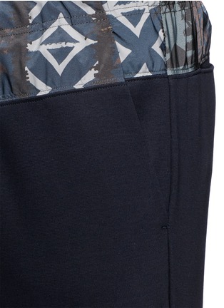 Detail View - Click To Enlarge - KOLOR - Tribal print waist cotton jogging pants