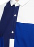 Detail View - Click To Enlarge - TOMORROWLAND - Knit patchwork poplin short sleeve shirt