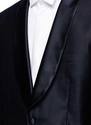Detail View - Click To Enlarge - TOMORROWLAND - Silk shawl lapel wool tuxedo blazer