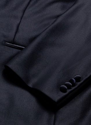 Detail View - Click To Enlarge - TOMORROWLAND - Silk shawl lapel wool tuxedo blazer