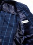 Detail View - Click To Enlarge - TOMORROWLAND - Windowpane check wool blazer