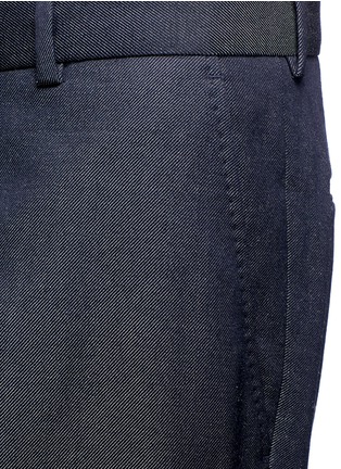 Detail View - Click To Enlarge - ALEXANDER MCQUEEN - Tailored wool-mohair denim pants
