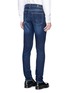 Back View - Click To Enlarge - ALEXANDER MCQUEEN - Star badge appliqué stretch jeans