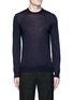Main View - Click To Enlarge - ALEXANDER MCQUEEN - Skull leather elbow patch sweater