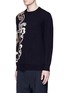 Front View - Click To Enlarge - ALEXANDER MCQUEEN - Skull paisley intarsia wool-cashmere sweater