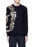 Main View - Click To Enlarge - ALEXANDER MCQUEEN - Skull paisley intarsia wool-cashmere sweater