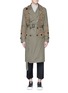 Main View - Click To Enlarge - ALEXANDER MCQUEEN - Sunflower embroidered cotton trench coat