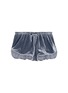 Main View - Click To Enlarge - 72930 - 'Audrey H' velvet pyjama boxer shorts
