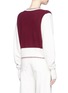 Back View - Click To Enlarge - CHLOÉ - Colourblock pocket cashmere sweater