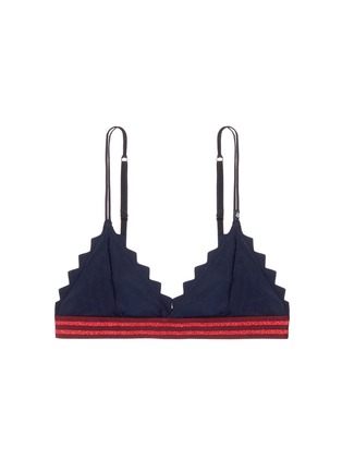 Main View - Click To Enlarge - 72930 - 'Berry' zigzag edge triangle bralette