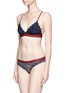 Figure View - Click To Enlarge - 72930 - 'Berry' zigzag edge triangle bralette