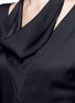 Detail View - Click To Enlarge - LANVIN - Cowl neck chiffon sleeve silk cady top