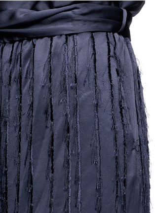 Detail View - Click To Enlarge - 3.1 PHILLIP LIM - Fringe embroidered stripe wide leg pants