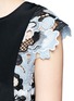 Detail View - Click To Enlarge - 3.1 PHILLIP LIM - Floral knot back lace silk crepe dress