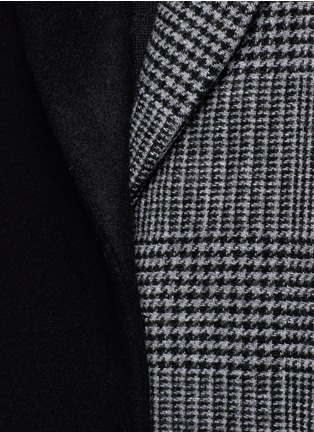 Detail View - Click To Enlarge - MO&CO. EDITION 10 - Patchwork wool blend sleeveless coat