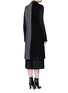 Back View - Click To Enlarge - MO&CO. EDITION 10 - Patchwork wool blend sleeveless coat
