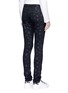 Back View - Click To Enlarge - SAINT LAURENT - Star print skinny jeans