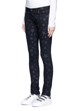 Front View - Click To Enlarge - SAINT LAURENT - Star print skinny jeans