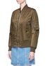 Front View - Click To Enlarge - VALENTINO GARAVANI - 'Rockstud Untitled 15' bomber jacket