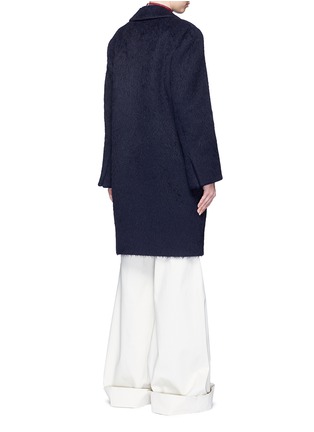 Back View - Click To Enlarge - MS MIN - Peaked lapel oversized coat