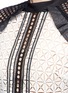 Detail View - Click To Enlarge - SELF-PORTRAIT - 'Geometric Mini' organza frill guipure lace dress
