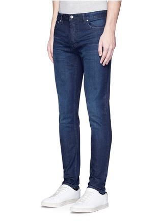 Front View - Click To Enlarge - TOPMAN - Dark wash skinny jeans