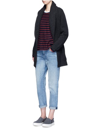 Figure View - Click To Enlarge - VINCE - 'Car Coat' wool-cashmere chunky knit cardigan